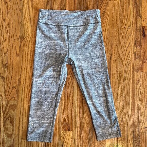 Under Armour UA Gray Athletic Compression Leggings Small S - Picture 1 of 4